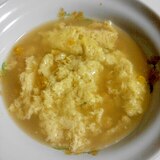 コーンと卵のコンソメスープ